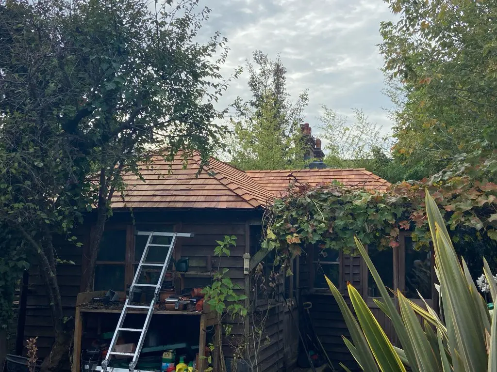  Blue Label Grade 1 Shingles, blue label hip & ridge, Structural Green Oak beams, New Oak Fence Post, New Green Treated Softwood Railway sleeper   