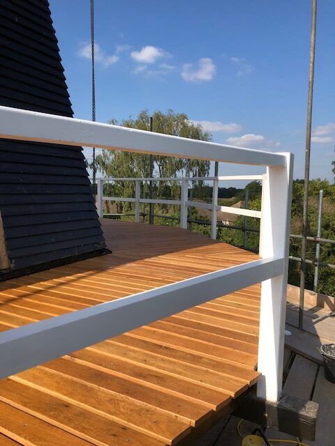 Structural Air Dried Beams, windmill deck, Hardwood European Oak Decking boards, Windmill European Oak Decking