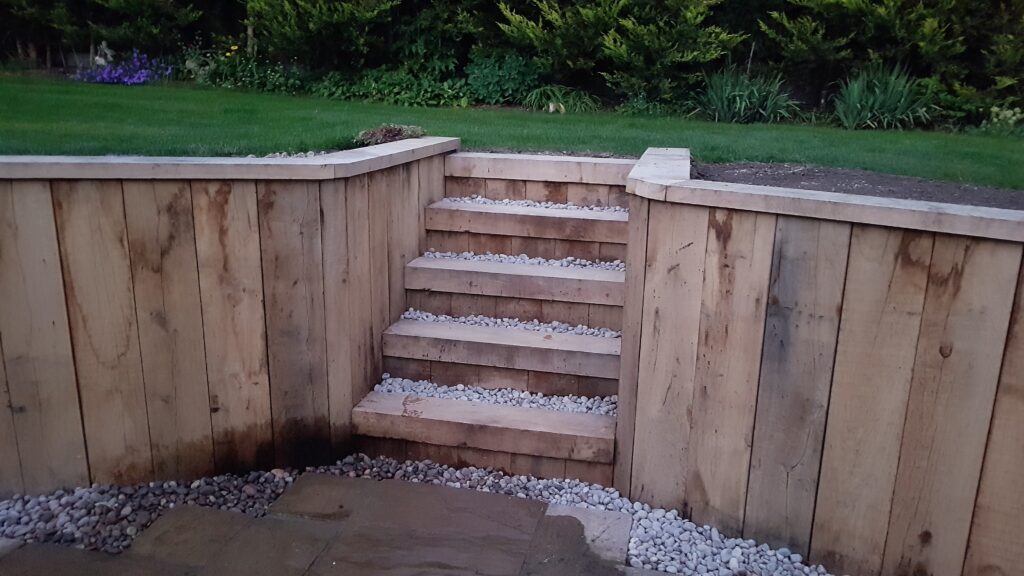 New Untreated Oak Sleepers, Landscaping Untreated Oak Sleepers, sleepers
