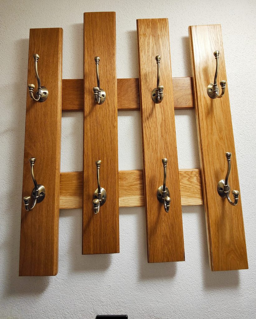 Kiln Dried, Oak Board, Kiln Dried Oak Board, Coat Hanger, Kiln Dried Oak Board Coat Hanger, rack